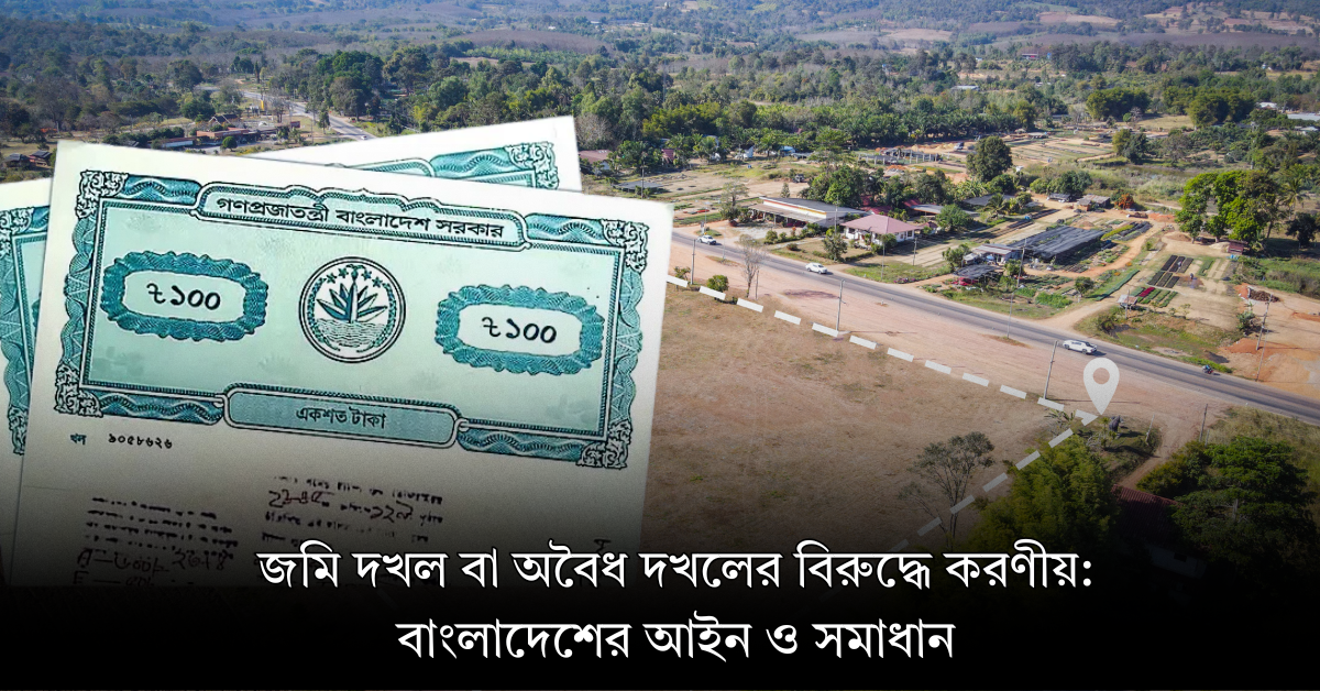জমি দখল বা অবৈধ দখলের বিরুদ্ধে করণীয়: বাংলাদেশের আইন ও সমাধান