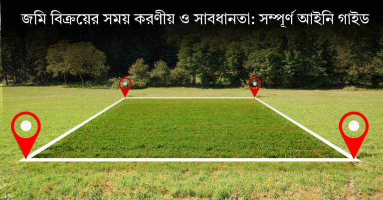 জমি বিক্রয়ের সময় করণীয় ও সাবধানতা
