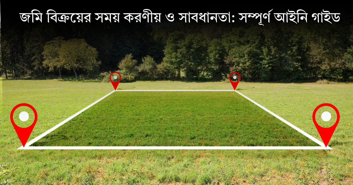 জমি বিক্রয়ের সময় করণীয় ও সাবধানতা
