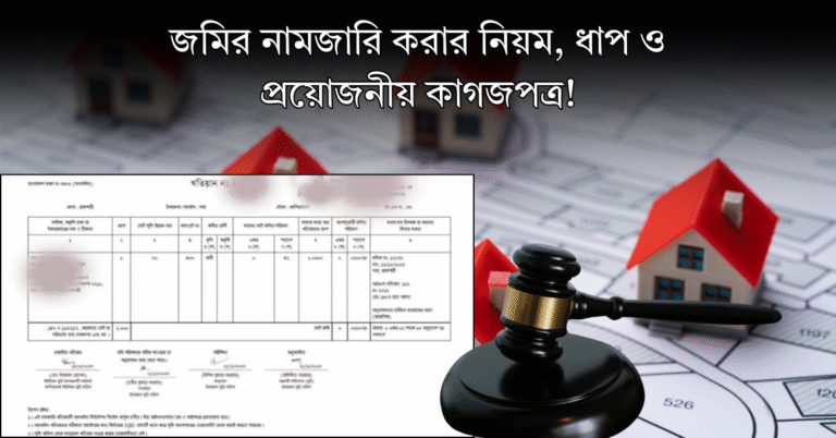 জমির নামজারি করার নিয়ম, ধাপ ও প্রয়োজনীয় কাগজপত্র | সম্পূর্ণ গাইড