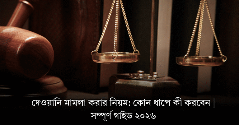 দেওয়ানি মামলা করার নিয়ম