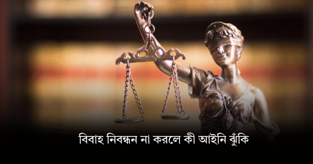 বিবাহ নিবন্ধন না করলে কী আইনি ঝুঁকি
