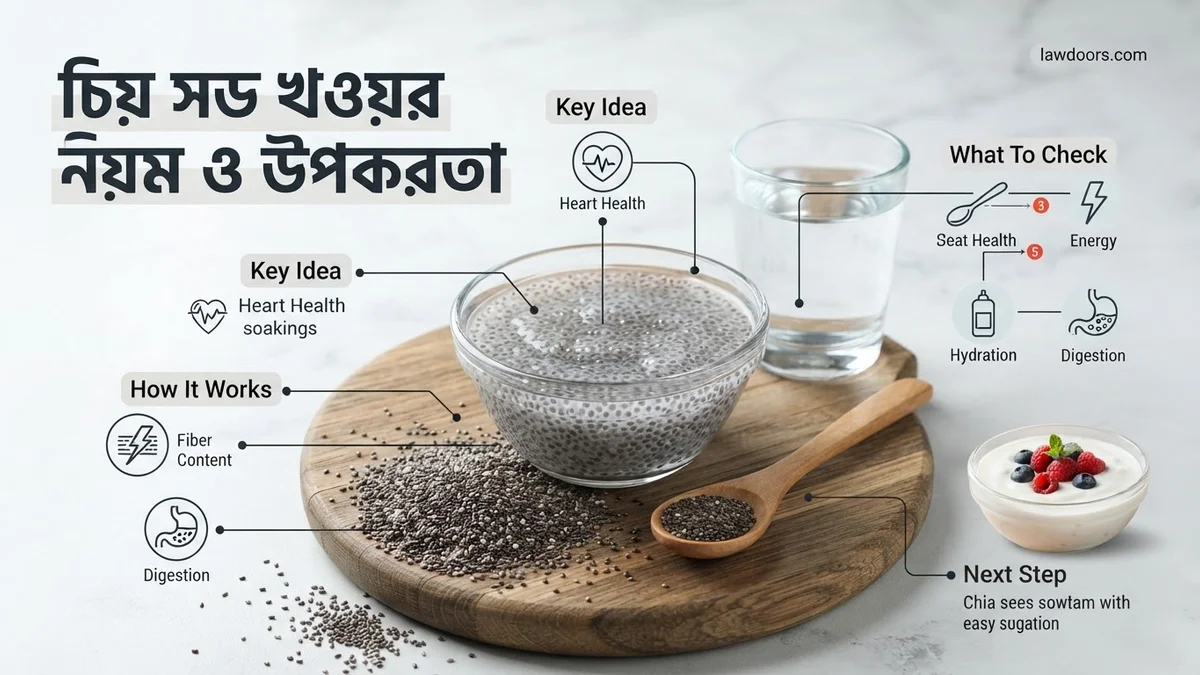 চিয়া সিড খাওয়ার নিয়ম ও উপকারিতা চিয়া সিড খাওয়ার নিয়ম ও উপকারিতা expert guide showing the main topic and key context