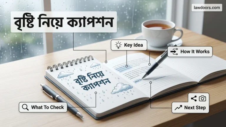 বৃষ্টি নিয়ে ক্যাপশন Best Best Aesthetic & 2026