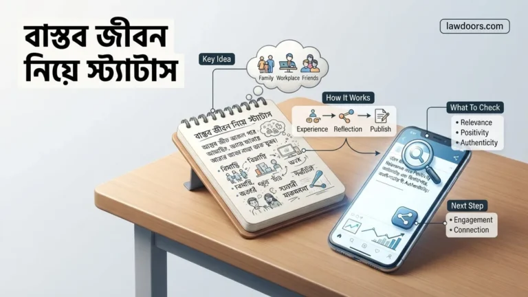 বাস্তব জীবন নিয়ে স্ট্যাটাস ২০২৬ Best Real Life Quotes 2026