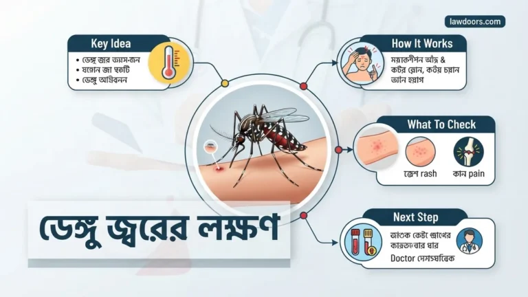 ডেঙ্গু জ্বরের লক্ষণ ও সাধারণ জ্বরের পার্থক্য ২০২৬ গাইড 2026