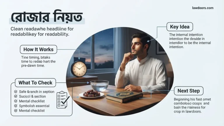 রোজার নিয়ত 2026 Guide to Niyyah, Pronunciation & Rules