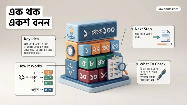 এক থেকে একশ বানান 2026 Step-by-Step Guide