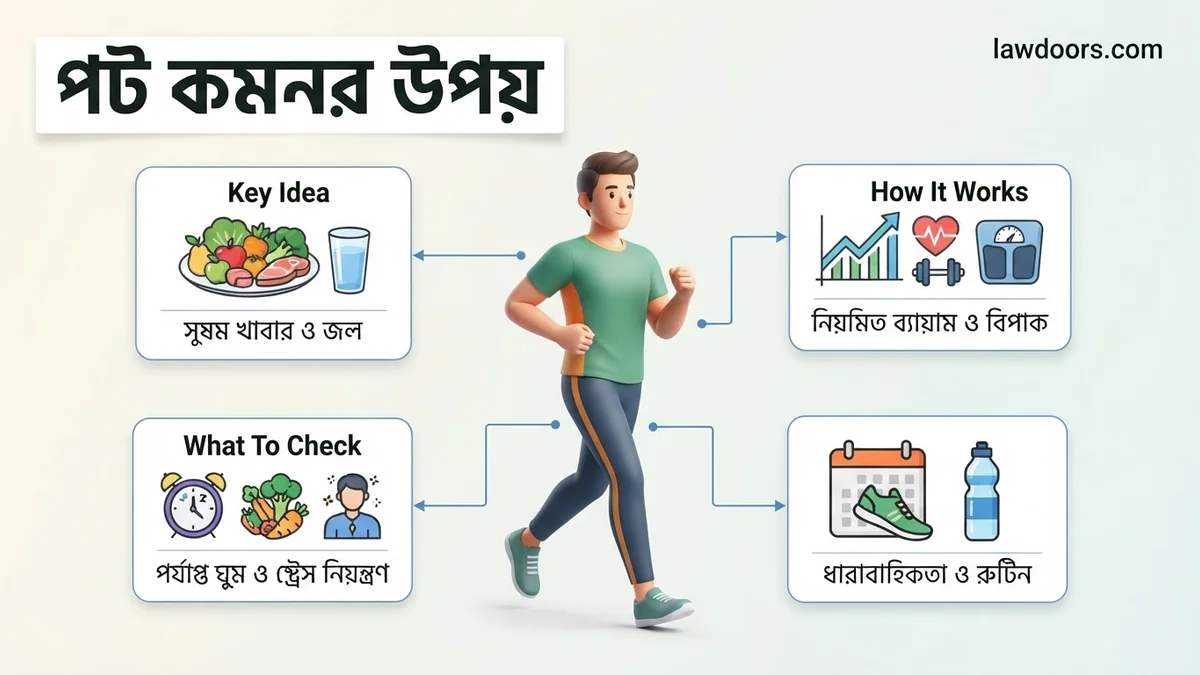 পেট কমানোর উপায় পেট কমানোর উপায় expert guide showing the main topic and key context
