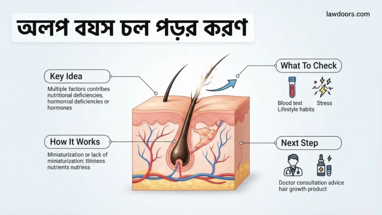 অল্প বয়সে চুল পড়ার কারণ ও প্রতিকার গাইড ২০২৬ Expert 2026
