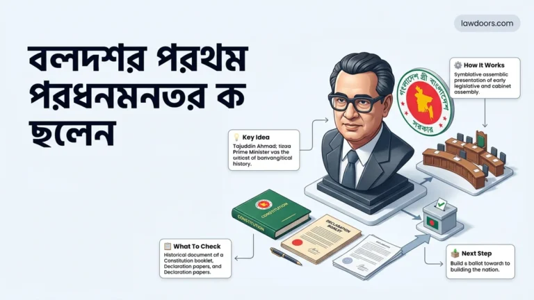 বাংলাদেশের প্রথম প্রধানমন্ত্রী কে ছিলেন Expert Guide 2026