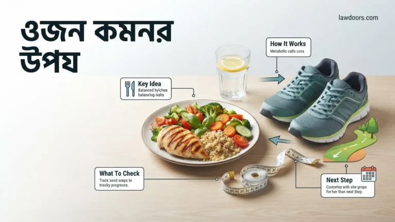 ওজন কমানোর উপায় Expert Guide 2026