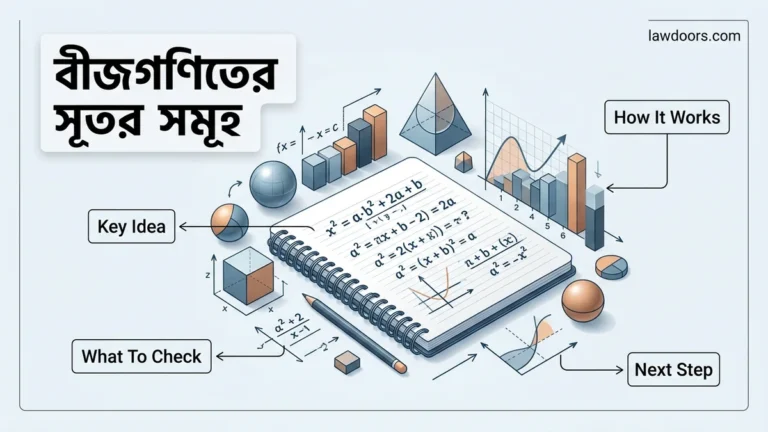 বীজগণিতের সূত্র সমূহ 2026 Best Guide & Formulas