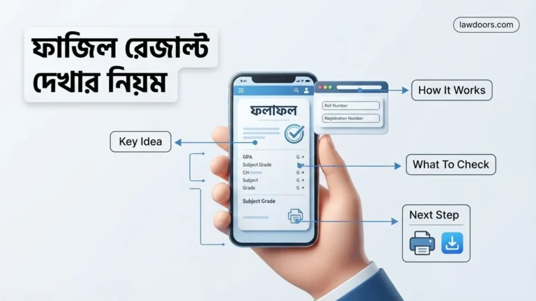 ফাজিল রেজাল্ট দেখার নিয়ম ২০২৬ – Step-by-Step Guide 2026