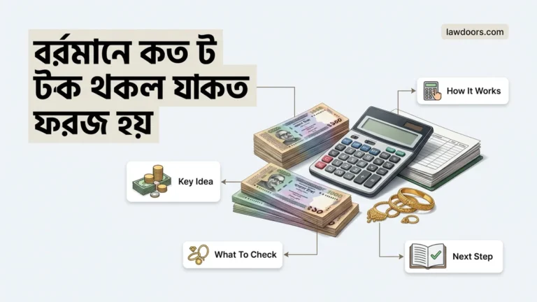 বর্তমানে কত টাকা থাকলে যাকাত ফরজ হয় Expert Guide 2026