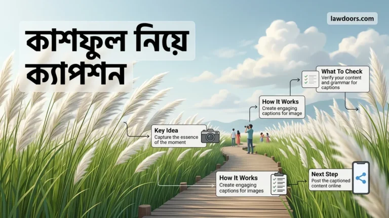 কাশফুল নিয়ে ক্যাপশন 2026 Best Aesthetic & Romantic Quotes