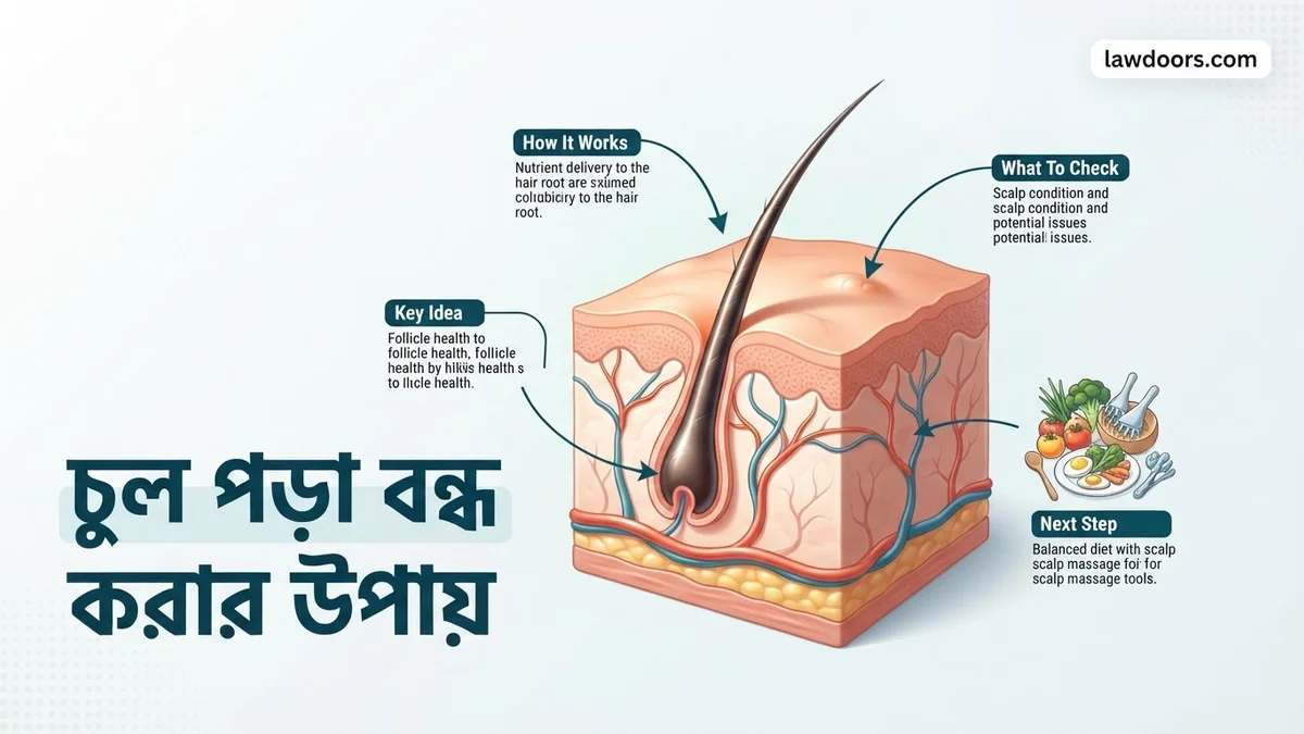 চুল পড়া বন্ধ করার উপায় চুল পড়া বন্ধ করার উপায় expert guide showing the main topic and key context