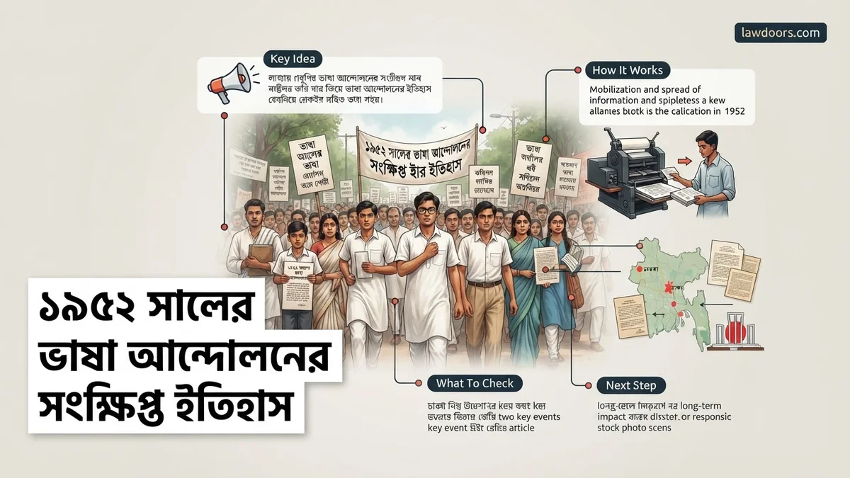 ১৯৫২ সালের ভাষা আন্দোলনের সংক্ষিপ্ত ইতিহাস ১৯৫২ সালের ভাষা আন্দোলনের সংক্ষিপ্ত ইতিহাস expert guide showing the main topic and key context