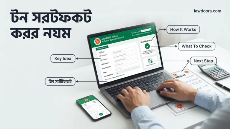 টিন সার্টিফিকেট করার নিয়ম ২০২৬ Step-by-Step Guide 2026